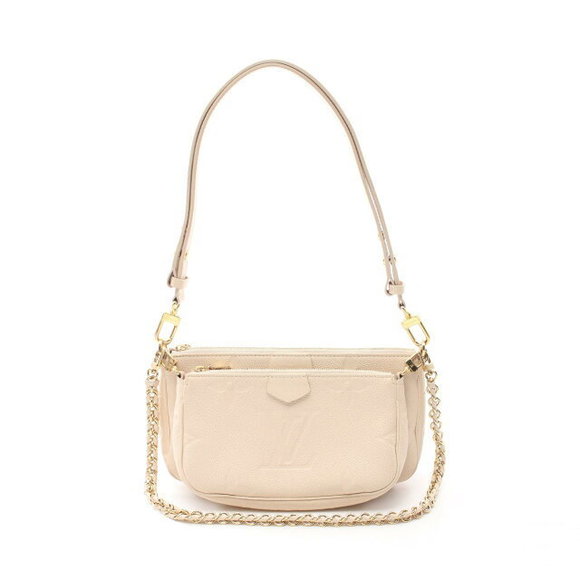 Louis Vuitton Multi Pochette Accessoires Shoulder Bag Empreinte Ivory White - Picture 1 of 7